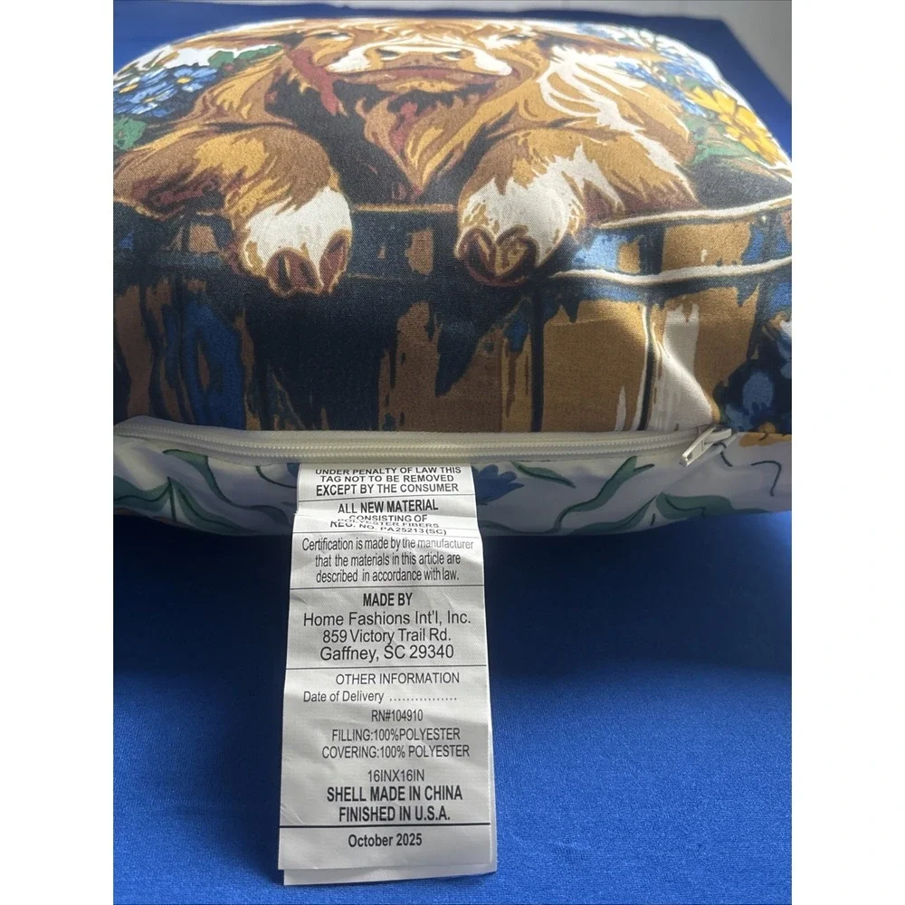 Highland Cow Throw Pillow Set Of 2 Outdoor/indoor Pillows Western New